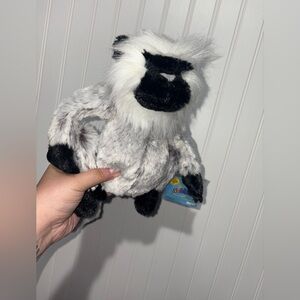 Tagged GANZ Black and Grey Langur Plush 9.5”